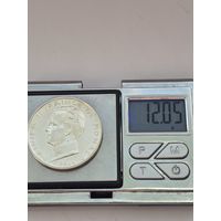 5 франков 1960 года. Монако, Монегасский франк (Ренье III). Серебро 835. Монета не чищена. L45465.