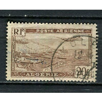 Французский Алжир - 1946 - Самолет на гаванью 20Fr - [Mi.254II] - 1 марка. Гашеная.  (Лот 27HX)-TG3P38