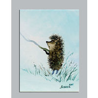 Открытка. Фауна. Животные. Ёжик в тумане. Ёж. Мультфильм. (чистая)