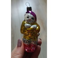 Елочные игрушки, стекло, кот в сапогах