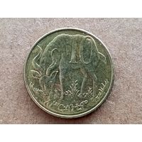 Эфиопия 10 сантимов, 2012г. (D-112)