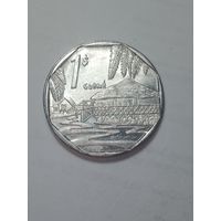 Куба 1 песо 1998 года .