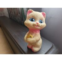 Резиновая игрушка СССР. Кошка.