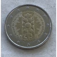 Франция 2 евро 2018 - 100 лет окончанию Первой Мировой войны