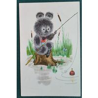 Голубев А. Клюет. 1965 г. Подписана.
