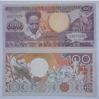 Суринам 100 гульденов 1986 года UNC