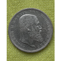 5 марок 1907 Вюртемберг Германия