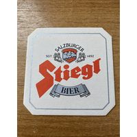 Подставка под пиво ресторана Stiegl Bier /Австрия/ No 1