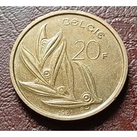Бельгия 20 франков, 1981    BELGIЕ     ( 1-12-1 )