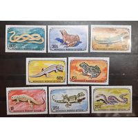 Монголия. 1972 год. Фауна. Рептилии. Земноводные  (1119)