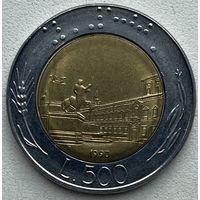 Италия 500 лир 1990 г.