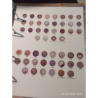 Лист информационный для серебряных монет 25 и 50 пенни 1864 - 1917 г.