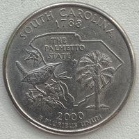 США 25 центов (квотер) 2000 г. P. Южная Каролина