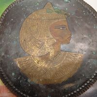 Настенная тарелка старая, чеканка Египет Латунь.  РАСПРОДАЖА.