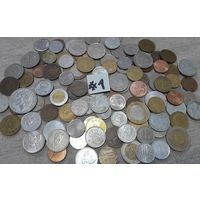 С РУБЛЯ! Боле 150 монет. Европа, Америка, Азия.  МИКС. Монеты без СССР, УК, РФ. Распродажа коллекции! (лот#1).