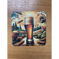 Подставка под пиво ресторана-пивоварни "Ракаўскi Бровар" /Минск/ No 22