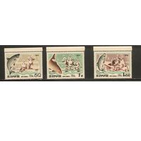 КНДР-1999(Мих.4201-4203) , **  , Морская  Фауна ,Рыбы, Рыбалка (полная серия)