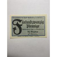 25 пфенингов (нотгельды) г. Германия.-1012