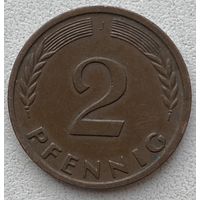 Германия 2 пфеннига 1959 г. J