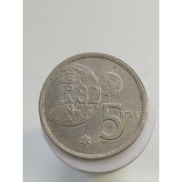 5 песет Испания 1980 года (в звезде 82) лот 45