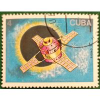 Куба 1988. Спутник на орбите Signo 3. Марка из серии