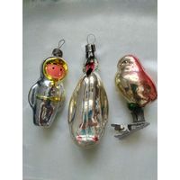 Лот ёлочных игрушек на реставрацию.