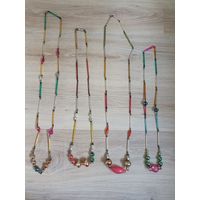 Елочные игрушки, стекло, стеклярус, бусы новогодние