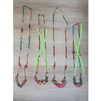 Елочные игрушки, стекло, стеклярус, бусы новогодние