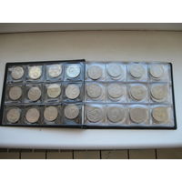 Набор юбилейных рублей. 64 штуки