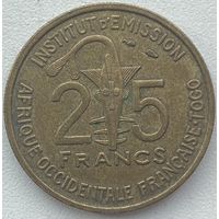 Французская Западная Африка (Того) 25 франков 1957 г.