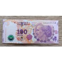 Werty71 Аргентина 100 песо 2016 2017 UNC банкнота Ева Перон Эвита 2012 2014 2015