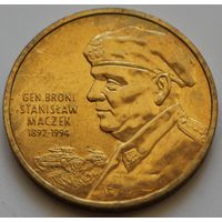 Польша 2 злотых 2003 год "Генерал Станислав Мачек (1892-1994)"