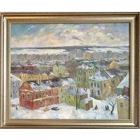 Лихоненко Н.И. "Зимний город" Х/М. 63,5х78,5 см.