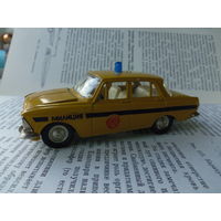 Москвич 412 Милиция, 1/43 коллекционная модель, сделано в СССР