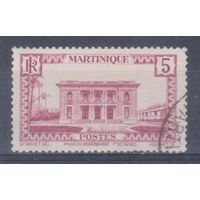 [110] Французские колонии. Мартиника 1933. Дворец губернатора.5с. Гашеная марка.