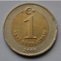Турция, 1 лира 2006 г.