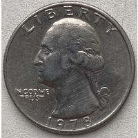 США 25 центов (квотер) 1978 г.