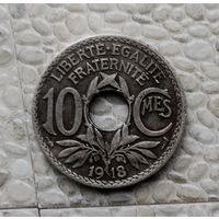 10 сантимов 1918 года Франция. Третья Республика.