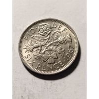 Великобритания 6 пенсов 1967