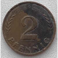 Германия 2 пфеннига 1950 г. G