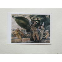 Корнеев  военная живопись   10х15 см