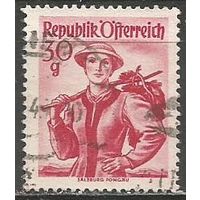 Австрия. Национальные костюмы. Зальцбург. 1948г. Mi#899.
