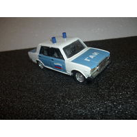 Модель авто ВАЗ-2107.ГАИ. MADE IN USSR. 1:43