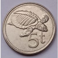 Папуа Новая Гвинея, 5 тойя, 2009 год, XF