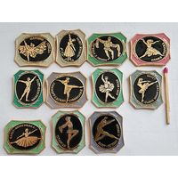 Комплект значков 11 шт. Русский балет