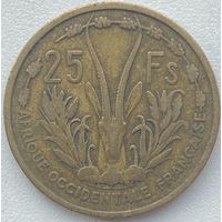 Французская Западная Африка 25 франков 1957 г.