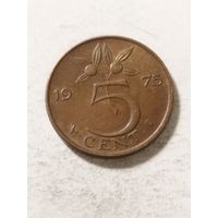 Нидерланды 5 центов 1975