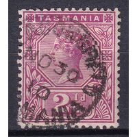 29.Aust. Великобритания. Австралийские штаты. Тасмания. Виктория. Стандарт. 1892/99 г. 2 1/2d. Mi.#52.