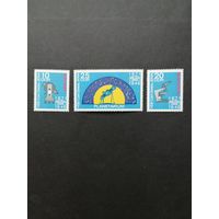 ГДР 1971 Полная серия марок "125 лет предприятию Карл Цейс Йена" (чистые**) Mi.1714-1716 каталог 1.50 евро