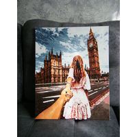 Картина с 10 рублей без м.ц. Холст. Акрил. 50см.х40см.